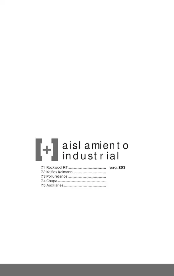 AISLAMIENTO INDUSTRIAL – TARIFA ISOLANA 2025