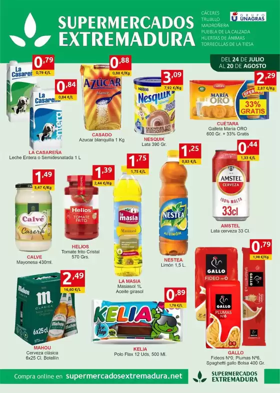 Del 24 de julio al 20 de agosto
