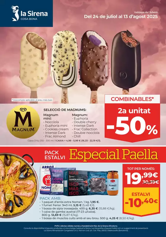 Del 24 de juliol al 13 d’agost 2025