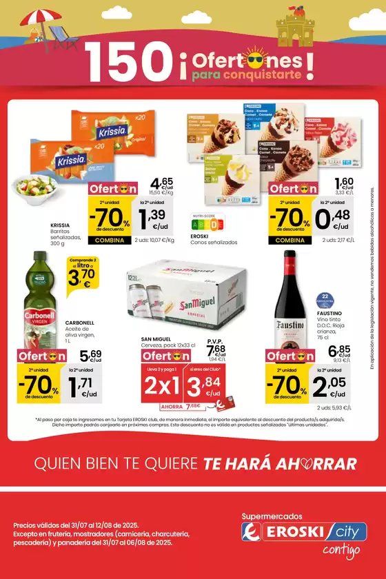Catálogo Eroski en Santo Domingo de la Calzada | ¡OFERTONES para conquistarte! SUPERMERCADOS EROSKI | 2025-07-31T00:00:00.000Z - 2025-08-13T00:00:00.000Z