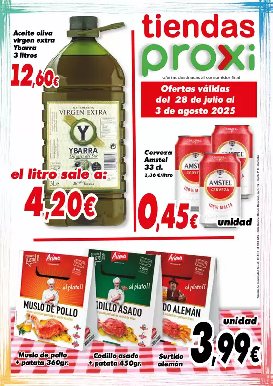 Ofertas válidas del 28 de julio al 3 de agosto