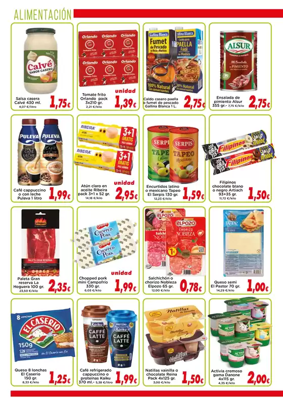Ofertas válidas del 28 de julio al 3 de agosto
