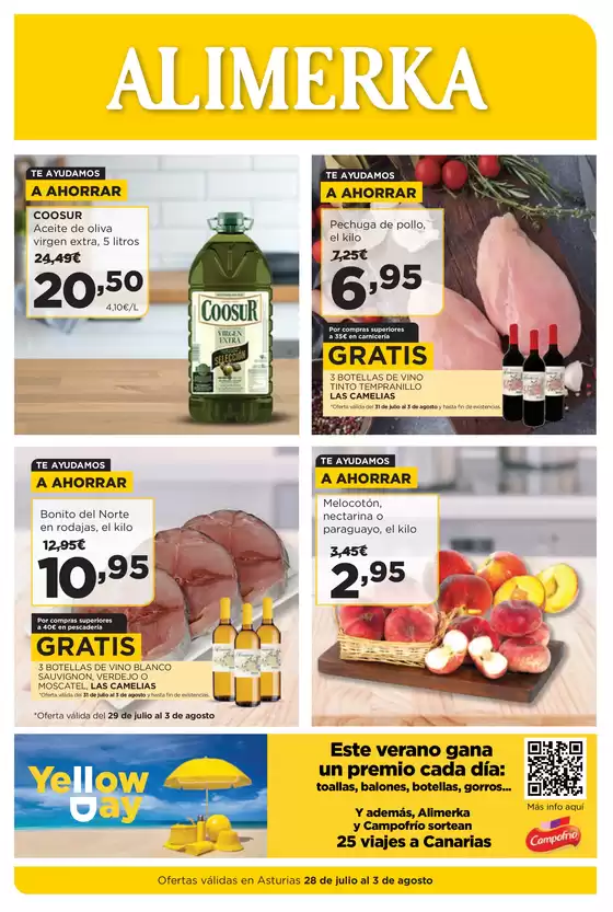 Ofertas válidas en Asturias 28 de julio al 3 de agosto