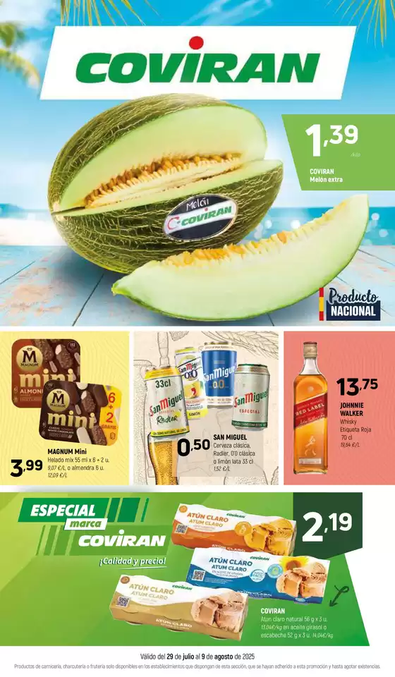 Válido del 29 de julio al 9 de agosto de 2025