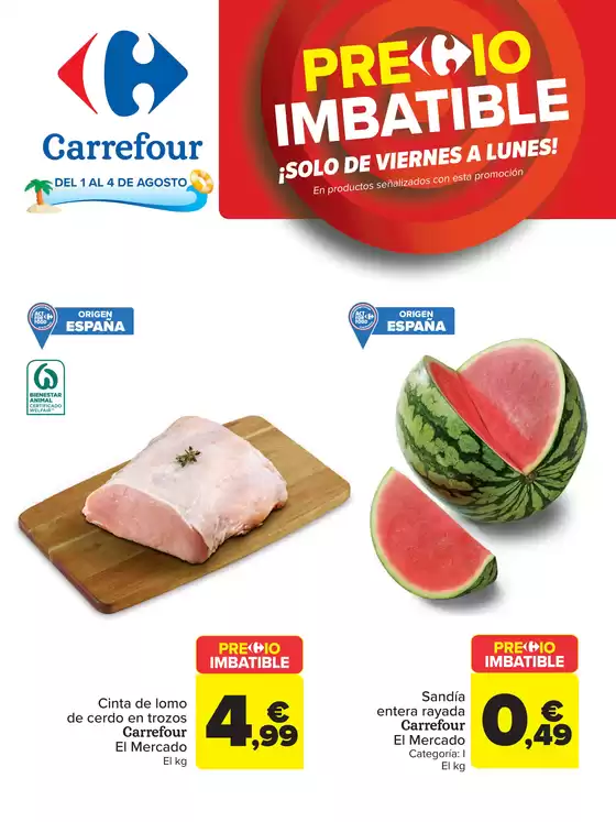 Catálogo Carrefour en Salcedo | PRECIO IMBATIBLE | 2025-08-01T00:00:00.000Z - 2025-08-04T00:00:00.000Z
