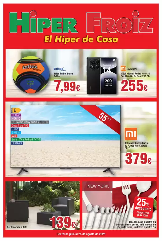 Catálogo Froiz en Acea de Ama | Hiper FROIZ | 2025-07-30T00:00:00.000Z - 2025-08-25T00:00:00.000Z
