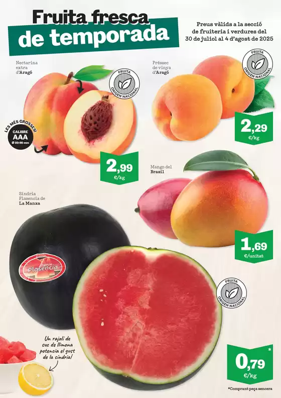 Del 30 de juliol al 26 d'agost de 2025