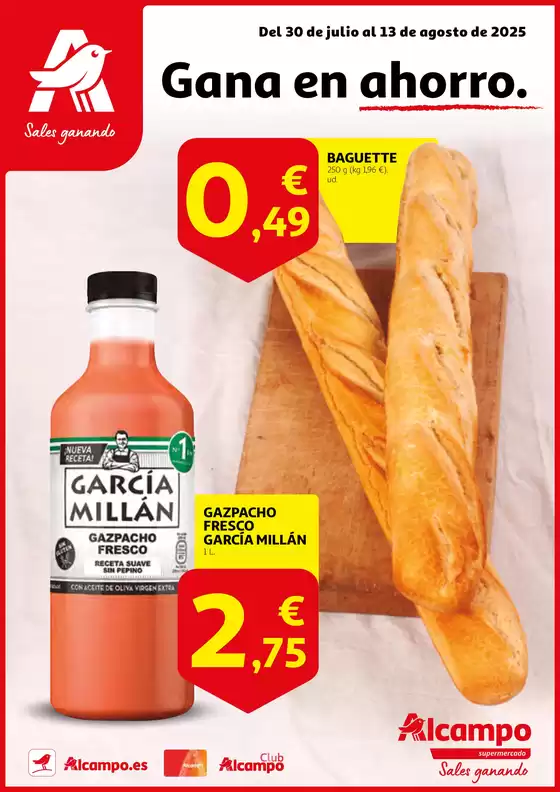 Catálogo Alcampo en Toro | Gana en ahorro. | 2025-07-30T00:00:00.000Z - 2025-08-13T00:00:00.000Z