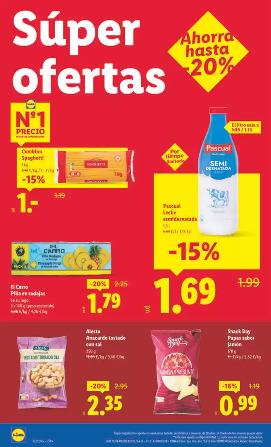 № 1 PRECIO - Ofertas válidas del 04/08 al 10/08