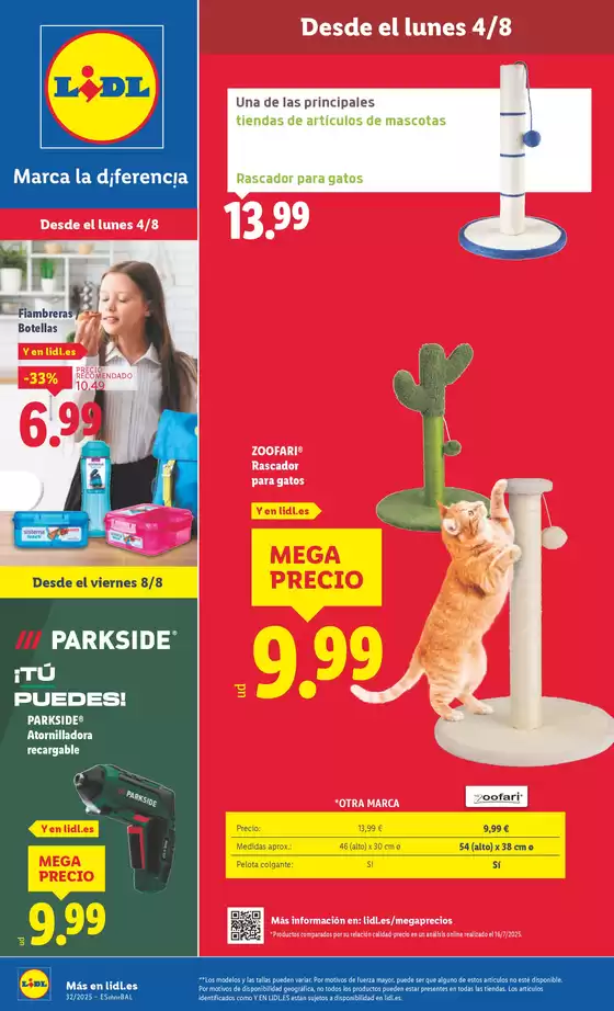 Catálogo Lidl en Alicante | ¡Bazar Lidl! Ofertas válidas 04/08 al 10/08 | 2025-08-04T00:00:00.000Z - 2025-08-10T00:00:00.000Z
