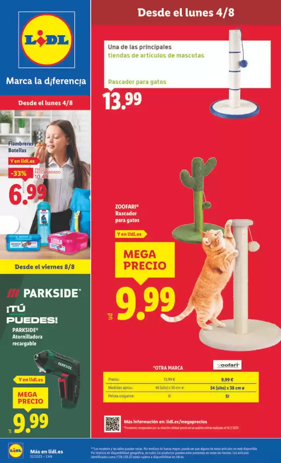 Catálogo Lidl en Ingenio | ¡Bazar Lidl! Ofertas válidas 04/08 al 10/08 | 2025-08-04T00:00:00.000Z - 2025-08-10T00:00:00.000Z