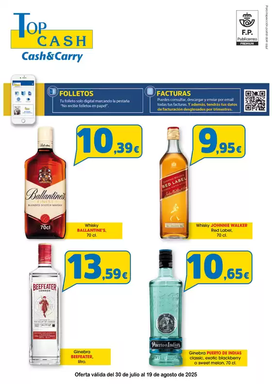 Oferta válida del 30 de julio al 19 de agosto de 2025
