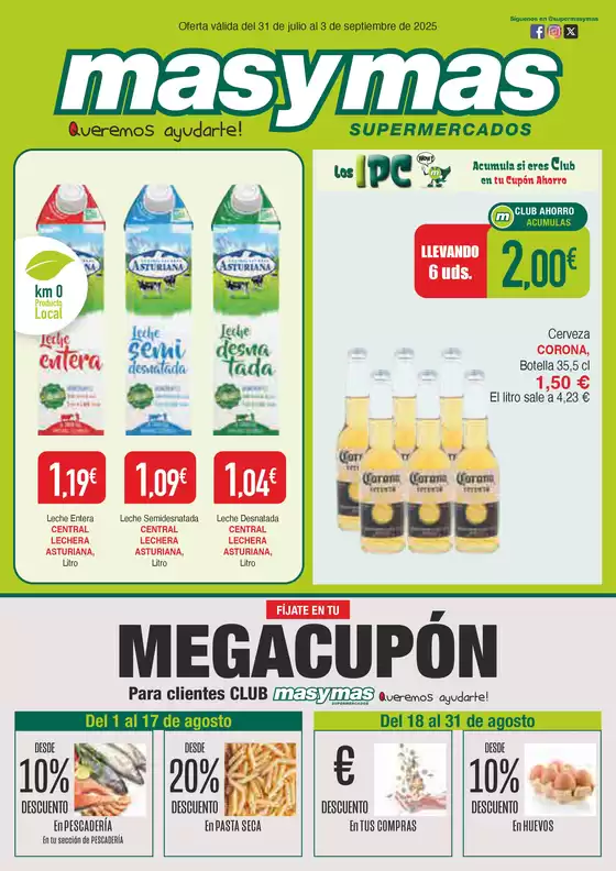 Catálogo Masymas en Benidorm | Oferta válida del 31 de julio al 3 de septiembre de 2025  | 2025-07-31T00:00:00.000Z - 2025-09-03T00:00:00.000Z