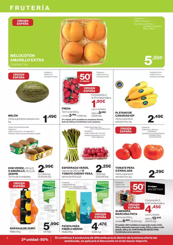 Precios válidos del 31 de julio al 13 de agosto de 2025 en Península y Baleares