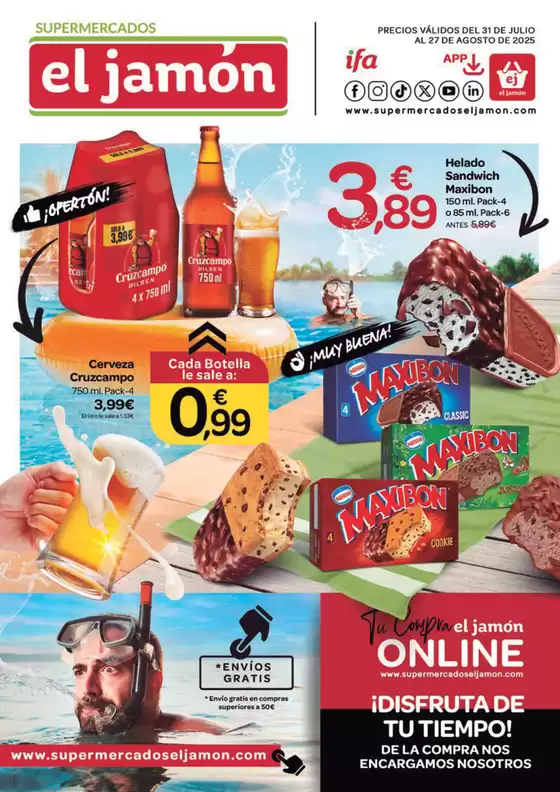 Precios válidos del 31 de julio al 27 de agosto de 2025