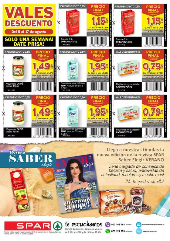 SPAR bombazos 8 -17 agosto