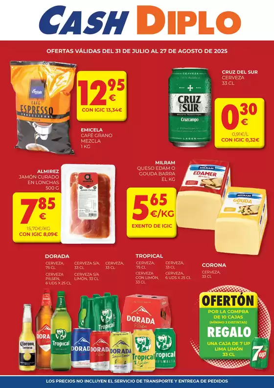 Ofertas válidas del 31 de julio al 27 de agosto de 2025