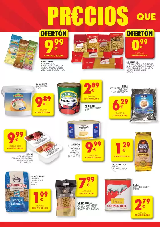 Ofertas válidas del 31 de julio al 27 de agosto de 2025