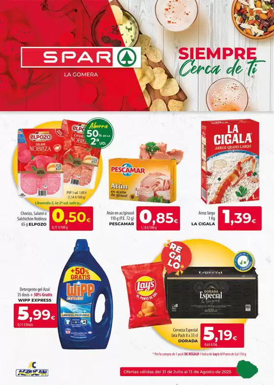 Catálogo Spar Tenerife en Lleida | Folleto Spar Tenerife La Gomera | 2025-07-31T00:00:00.000Z - 2025-08-13T00:00:00.000Z