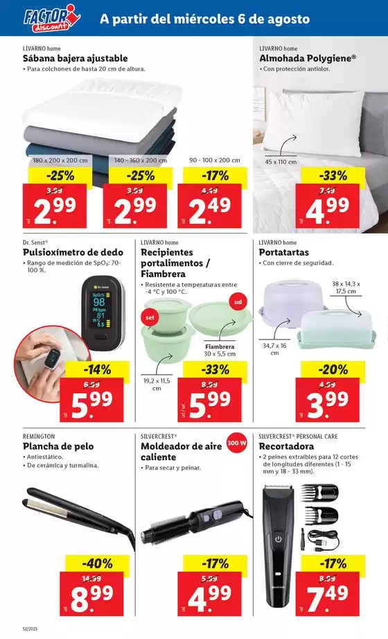 Factori discount - Ofertas válidas del 06/08 al 11/08
