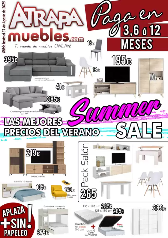 Catálogo ATRAPAmuebles en Fuensalida | Atrapamuebles. Tu tienda de muebles ONLINE. | 2025-08-01T00:00:00.000Z - 2025-08-31T00:00:00.000Z