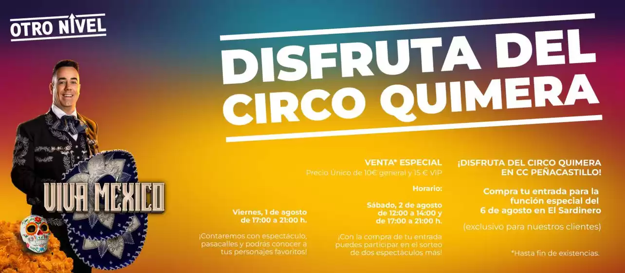 ¡’Viva México’ de Circo Quimera llega a Peñacastillo!