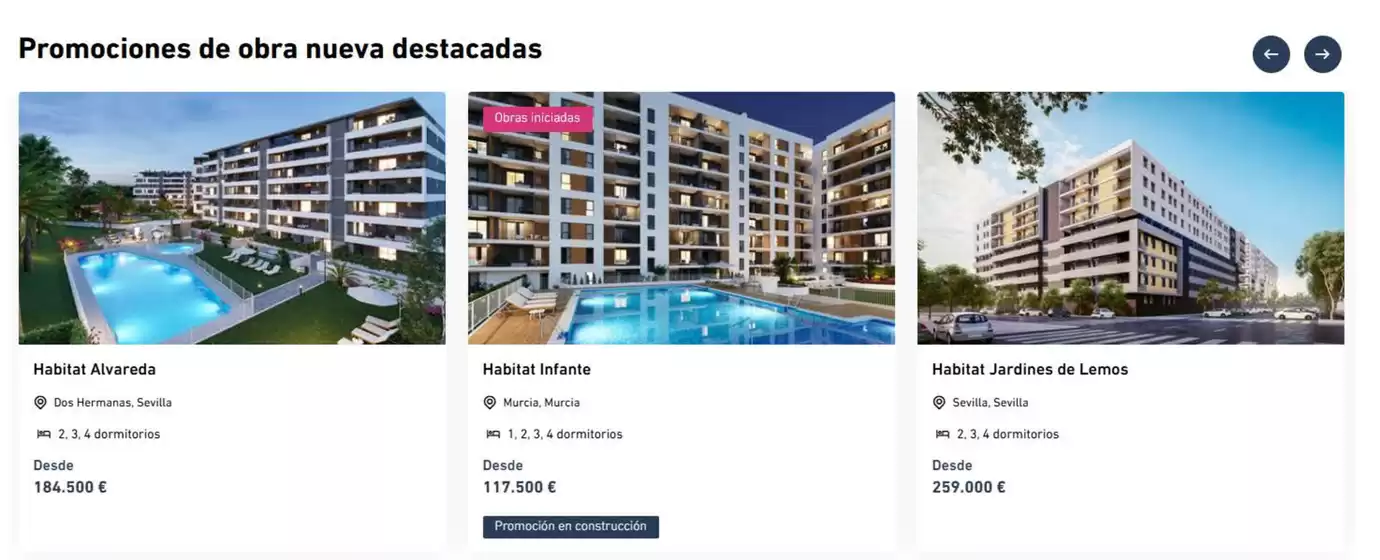 Promociones de obra nueva destacadas