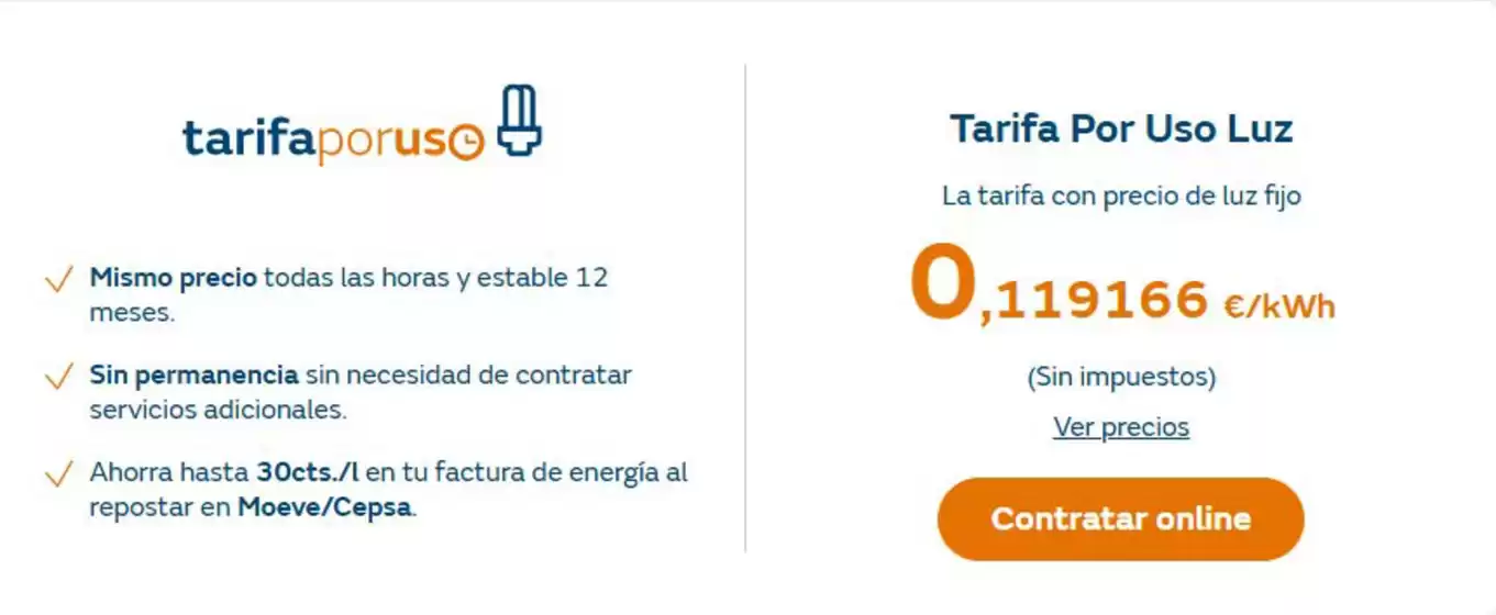 Elige la tarifa de luz que mejor se adapta a ti