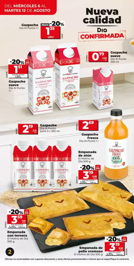 Nueva Calidad Dia del 06/08 al 12/08