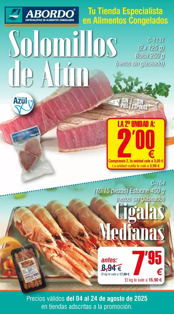 Precios válidos del 04 al 24 de agosto
