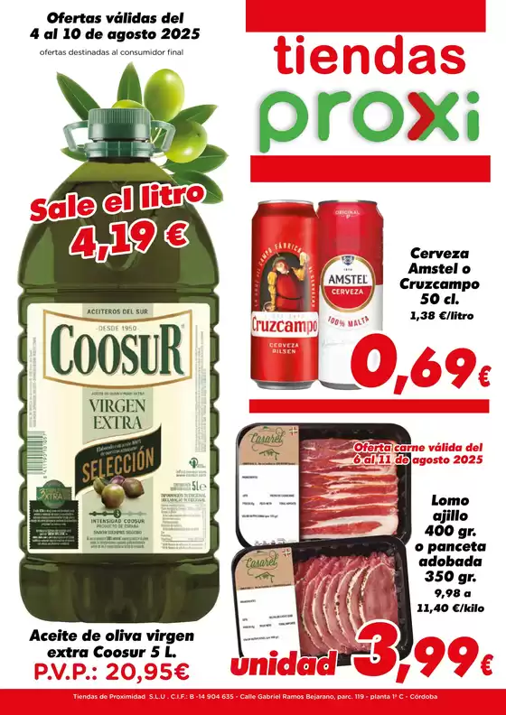 Ofertas válidas del 4 al 10 de agosto 2025