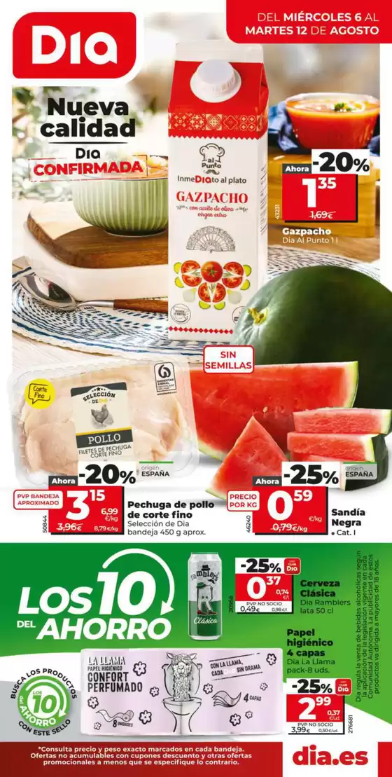 Nueva Calidad Dia del 06/08 al 12/08