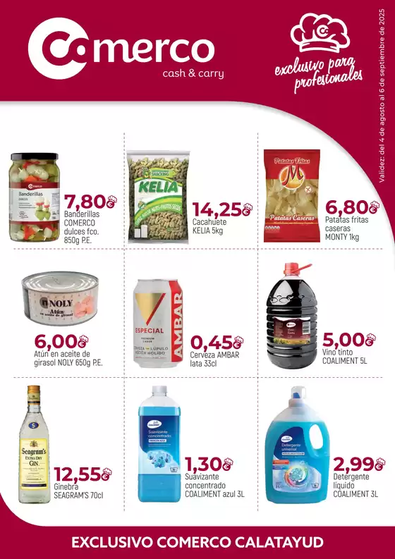 Validez: del 4 de agosto al 6 de septiembre