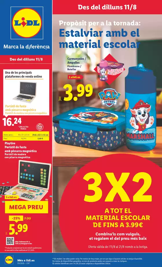 Catálogo Lidl en Prat de Llobregat | ¡Bazar Lidl! Ofertas válidas 11/08 al 17/08 | 2025-08-11T00:00:00.000Z - 2025-08-17T00:00:00.000Z