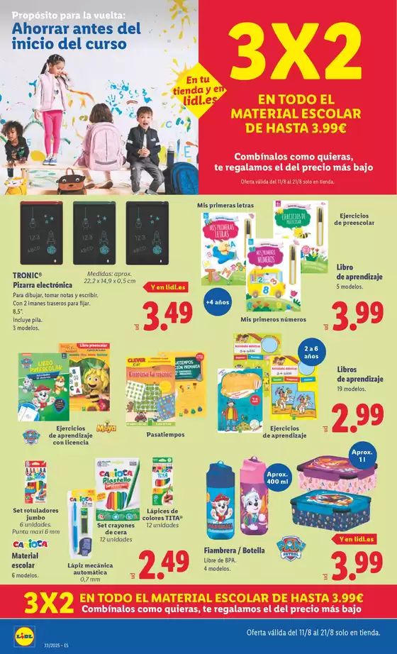 ¡Bazar Lidl! Ofertas válidas 11/08 al 17/08