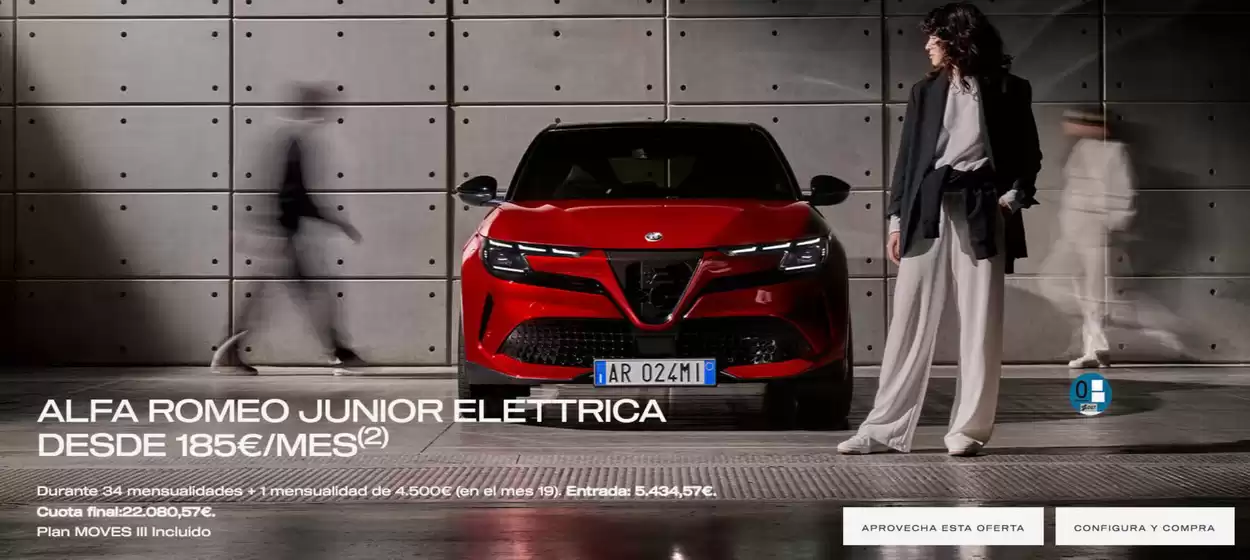 Alfa Romeo Junior elettrica desde 185€/mes