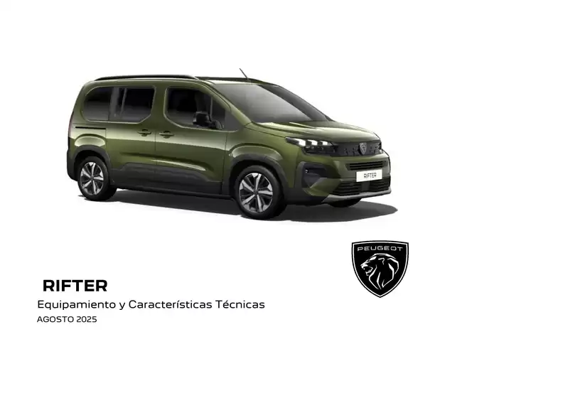 Catálogo Peugeot en Vilagarcía de Arousa | Peugeot RIFTER | 2025-08-05T00:00:00.000Z - 2025-08-31T00:00:00.000Z