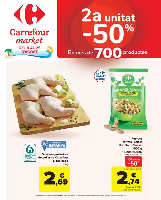 2a unitat -70% en més de 700productos