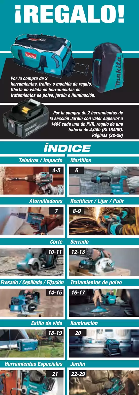 Oferta KIT A TU MEDIDA MAKITA