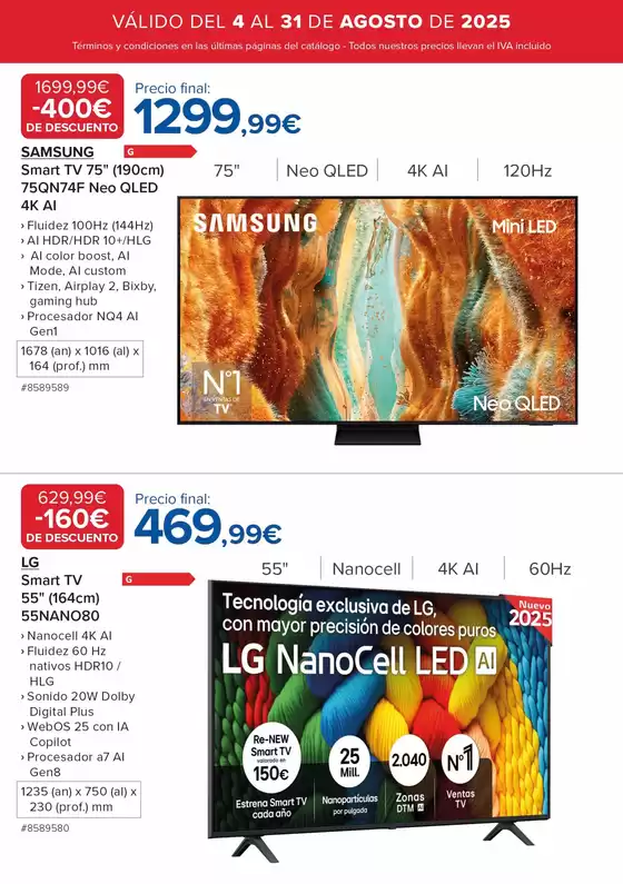 Descuentos por tiempo limitado