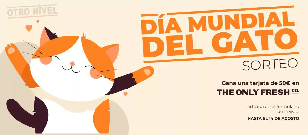 ¡Sorteamos 50€ en The Only Fresh por el Día Mundial del Gato!