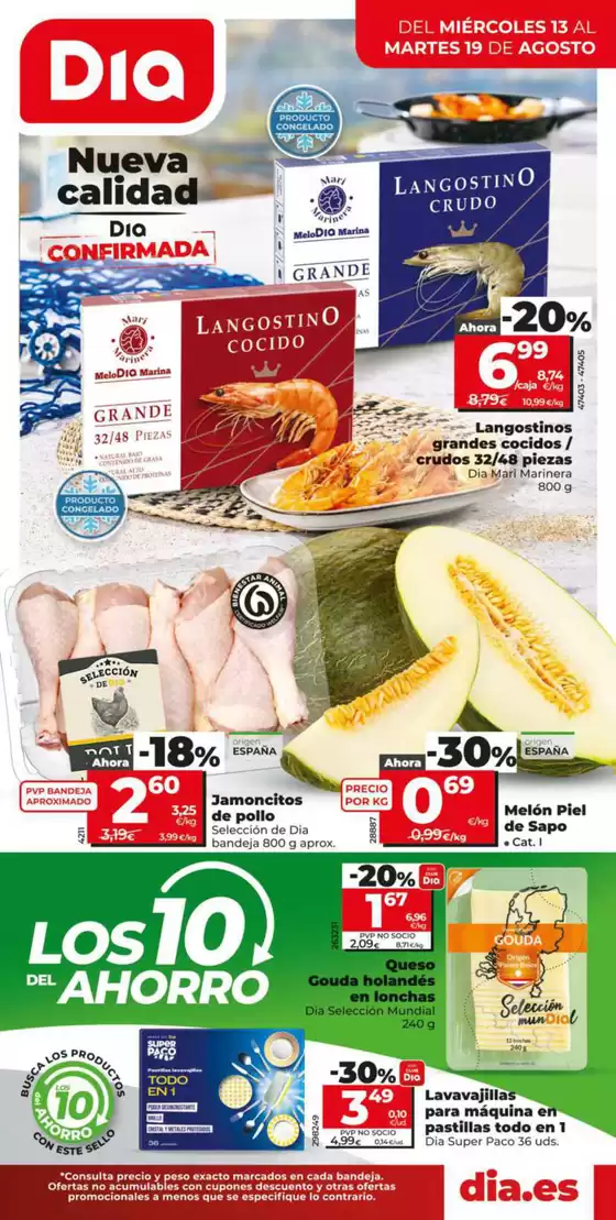 Nueva Calidad Dia del 13/08 al 19/08