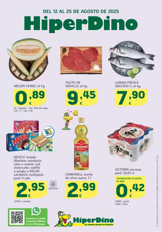 Ofertas desde el 12 de agosto