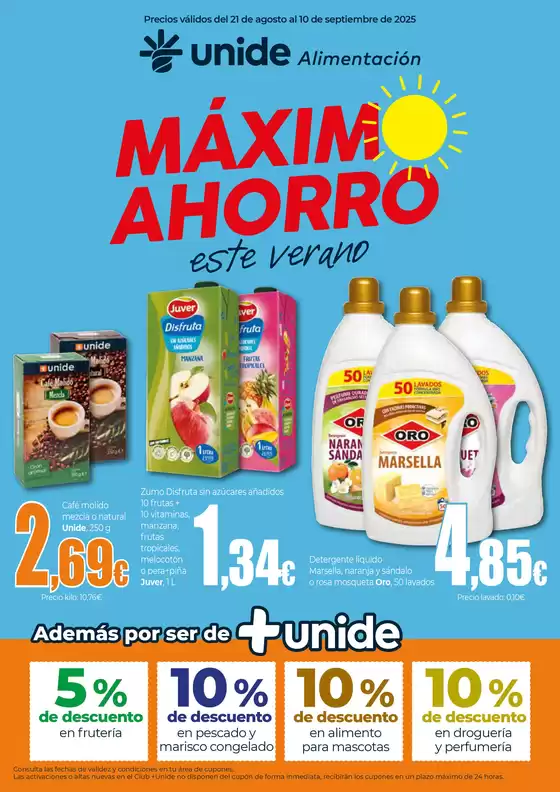 Máximo Ahorro UNIDE Alimentación Canarias
