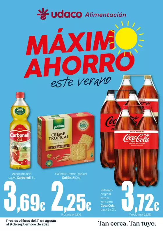 Máximo Ahorro este verano en UDACO 