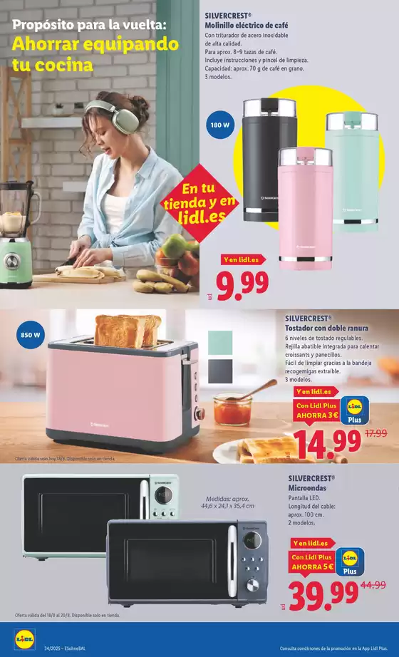 ¡Bazar Lidl! Ofertas válidas del 18/08 al 24/08