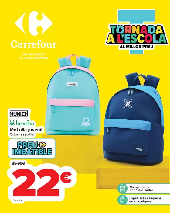 Catálogo Carrefour en Reus | Vuelta al cole al mejor precio | 2025-08-18T00:00:00.000Z - 2025-09-18T00:00:00.000Z