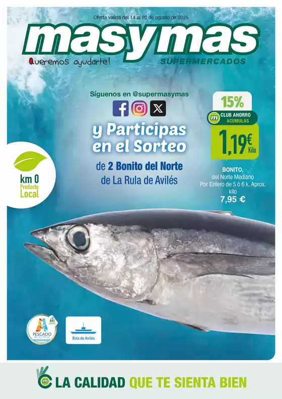 Oferta válida del 14 al 20 de agosto de 2025