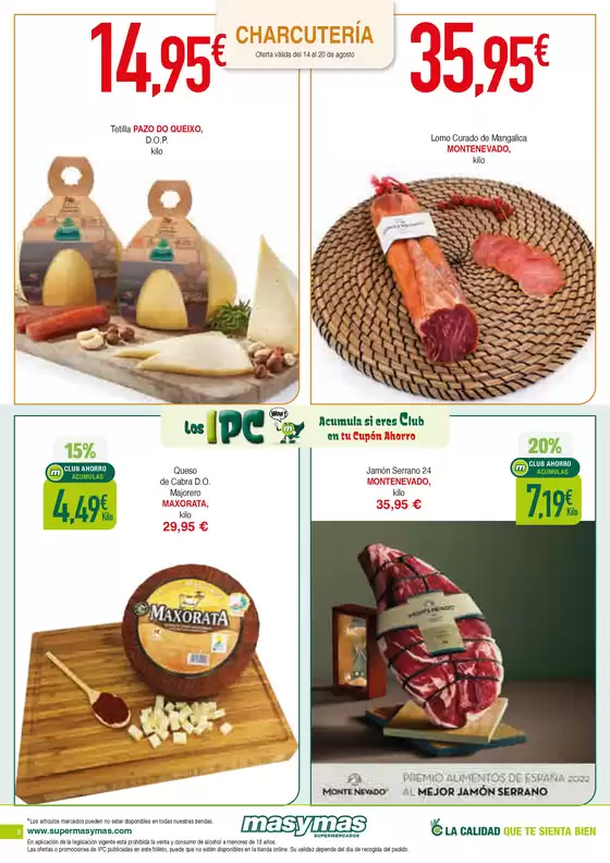 Oferta válida del 14 al 20 de agosto de 2025