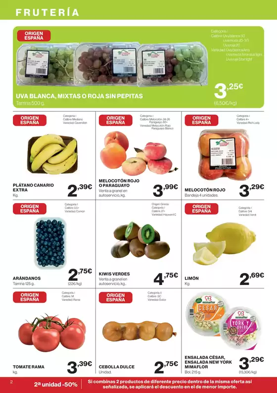 Precios válidos del 14 al 27 de agosto de 2025 en Canarias